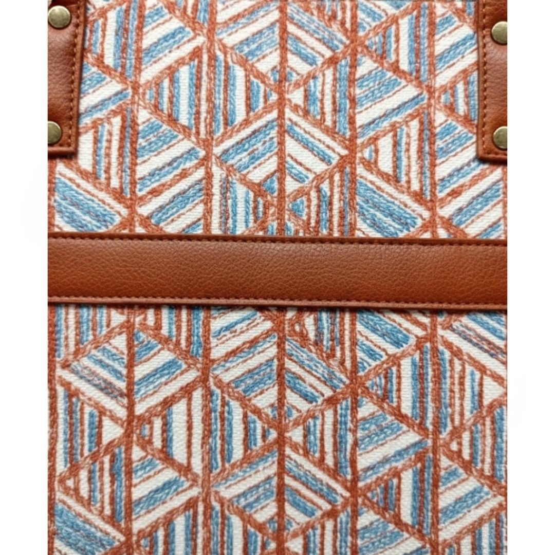 Stylish 2 Zip Tote With Pouch for Everyday Use